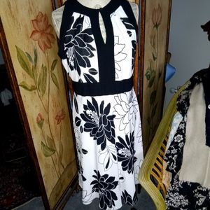 Beautiful black and white dress